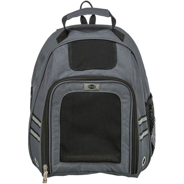 Sac À Dos Pour Chien - TRIXIE - Dan - Gris - Polyester - Taille Moyen