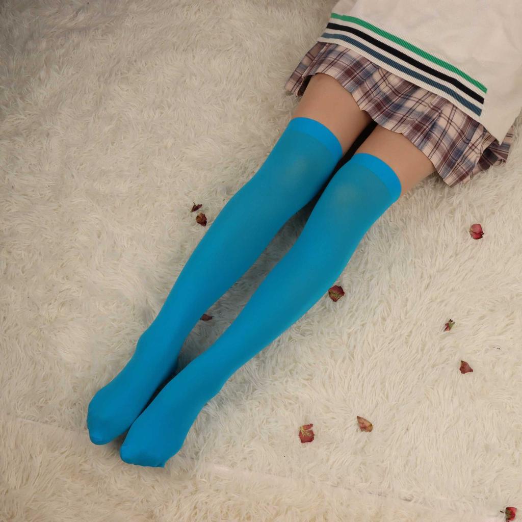 thin leg knee socks women's long tube high tube socks spring autumn and winter leg thigh socks one piece