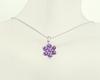 And My Jewelry Silver Amethyst Pendant Necklace Luxurious 14237 [Your Box] - Seven-Stone [February Birthstone] [Gift Wrapped]
