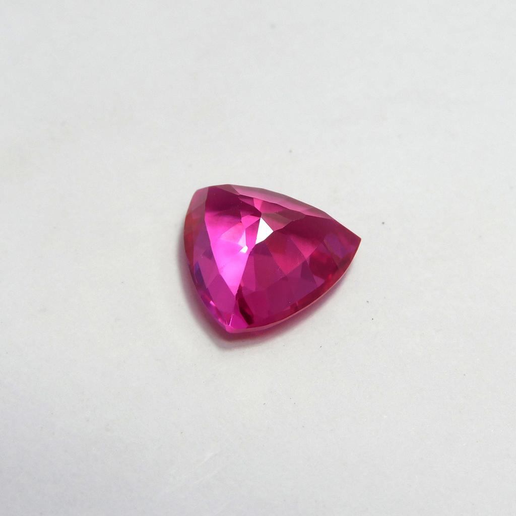 Loose Gemstone Natural CERTIFIED 5.15 Ct Trillion Cut Pink Ruby Ring Size