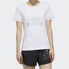 Adidas T Shirts Women's White Crew Neck Moderate Straight Fit DY8612