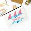 Personalized Beach Crab with Name Pencil Bag Stationery Bags Travel Makeup Toiletry Pouch Birthday Back To School Gift for Kids