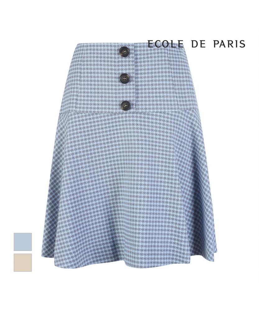ECOLEDEPARIS Three-Button A-Line Skirt_Rb37Wscm37Z