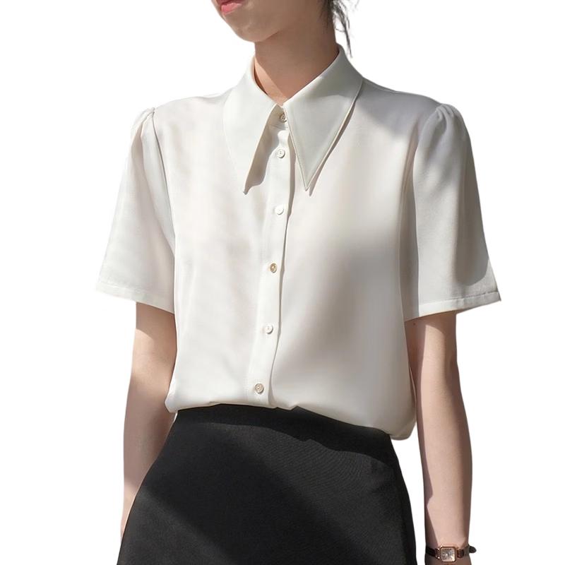 La Chapelle Women s Satin Drape Short-Sleeve T-Shirt XL белый