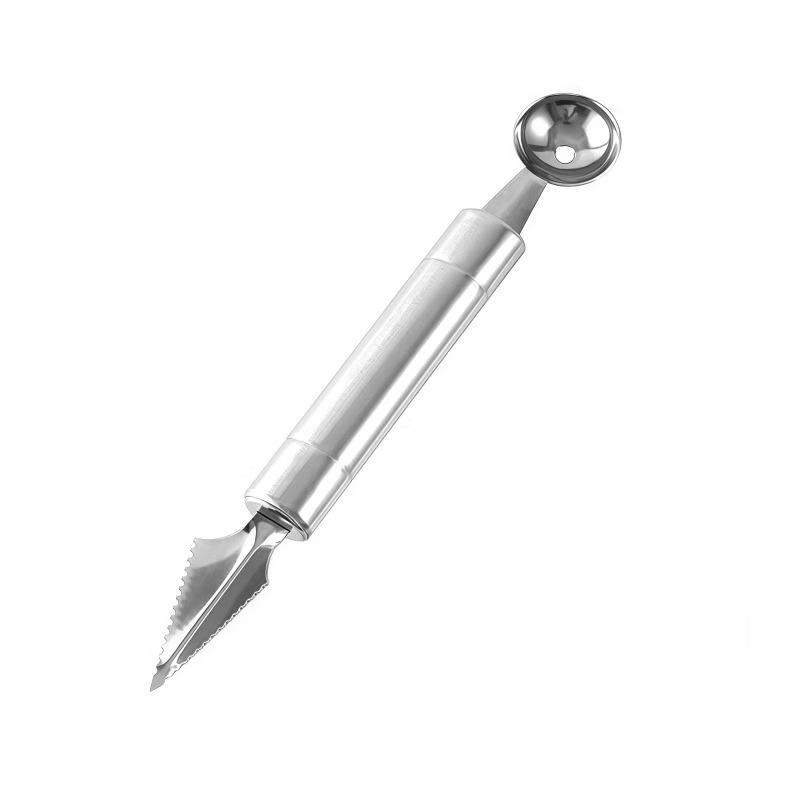 

Stainless Steel 3-in-1 Fruit Divider, Baller Spoon & Flesh Remover