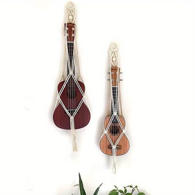 1 Pezzo Rete Semplice per Strumento Chitarra - Appeso a Parete Intrecciato a Mano Arti e Mestieri Decorativi Regali