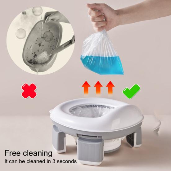 Portable Baby Toilet Seat Safe Comfortable Convenient Foldable Design Wide Application Baby Toilet for Travel