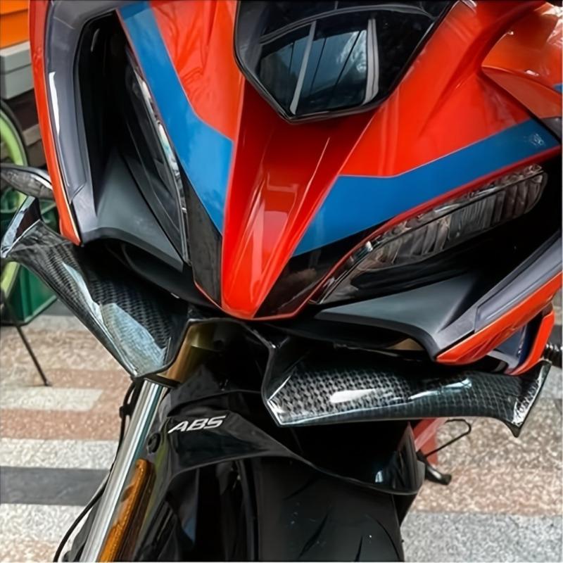 Motorcycle Carbon Fiber Front Cowl Wind Deflector Aerodynamic Winglet Radiator Grille for Kawasaki Ninja 250 300, for Suzuki GSX250R, Cfmoto 250SR