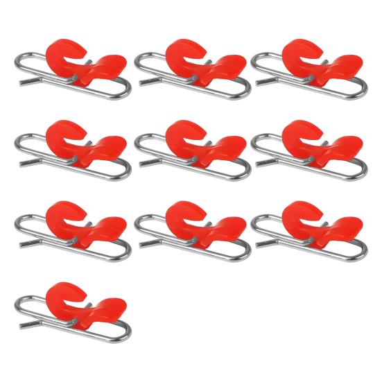 10Pcs Fishing Power Clips Stainless Steel Quick Change Lure Clip Fishing Snap Connector for Freshwater Saltwater