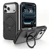 Coque Magnétique avec Support Invisible Rotatif pour IPhone 18 Pro Max 15 16 17 Pro Anti-Choc Antidérapante Armure Robuste Housse de Protection Robuste