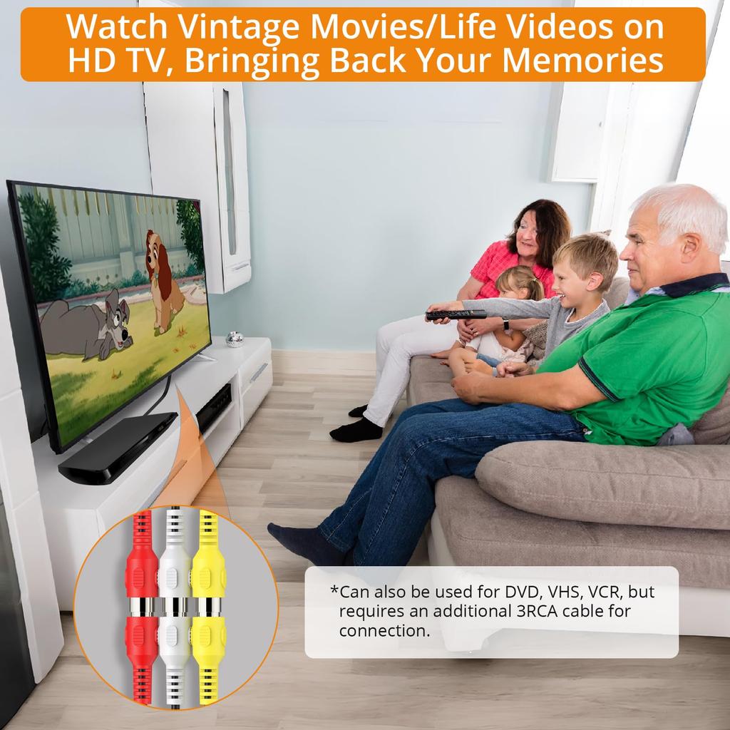 Neoteck RCA To HDMI AV To HDMI Supports 20cm RCA 3 Color HDMI Compatible with 3 Color Cord To Japanese Instruction Manual Included Converter,