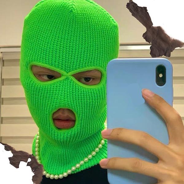 WTEMPO Unisex Full Cover Skiing Face Mask Hats 3 Holes Winter Windproof Cold-proof Knit Beanie Hip Hop Winter Warm Caps