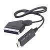 ABUO-Scart To -Compatible HD 1080P Video Converter Adapter, Male To Female For HDTV, DVD, PC, 1M Cable
