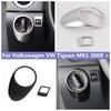 Front Head Lights Headlight Headlamp Switches Button Cover Trim Fit For VW Tiguan MK1 2008 - 2015 Interior Accessories