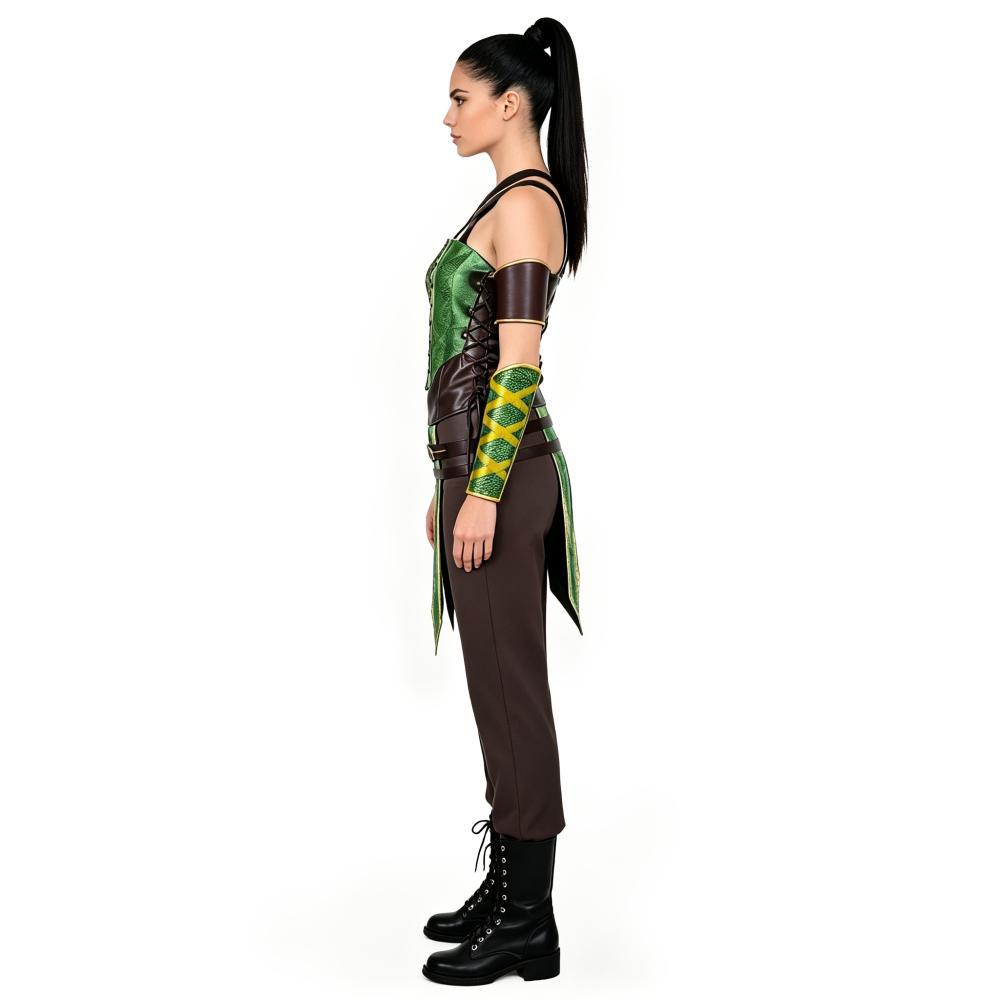 Mortal Kombat Jade cos suit game with the same green suit Halloween Comic-Con cosplay set