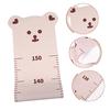 Height Measurement Wall Decal Bear Kids Room Fabric Material Clear Measurement 1 Piece Nursery Wall Decoration