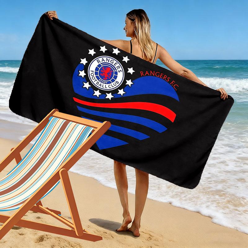 Rangers Print Beach Towel, Large Soft Quick Dry Towel for Beach Camping Swimming