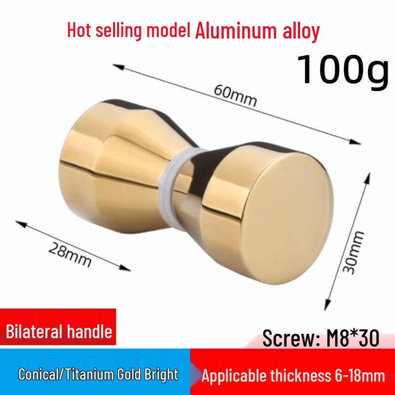 In-Stock Aluminum Alloy Single Hole Small Handle for Bathroom Glass and Sliding Doors