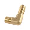 Elbow 90 Deg  1/8" 1/4" 3/8" 1/2" 3/4" NPT Male 3/16-3/4 Inch Hose Barb Tail Brass Pipe Fitting Connector Adapter Water Gas Oil