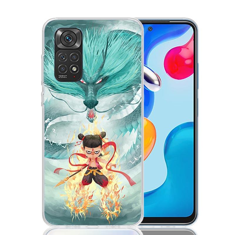 Nesha Nezha Cartoon Phone Case For Xiaomi Redmi Note 15 14 13 12S 12 Pro Plus 11S 11E 11 11T 10S 10 Art Soft Pattern Cover Redmi