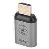 Aluminum Alloy Shell Type‑C Female To HD Multimedia Interface Male Adapter Connector for Win Android OS X