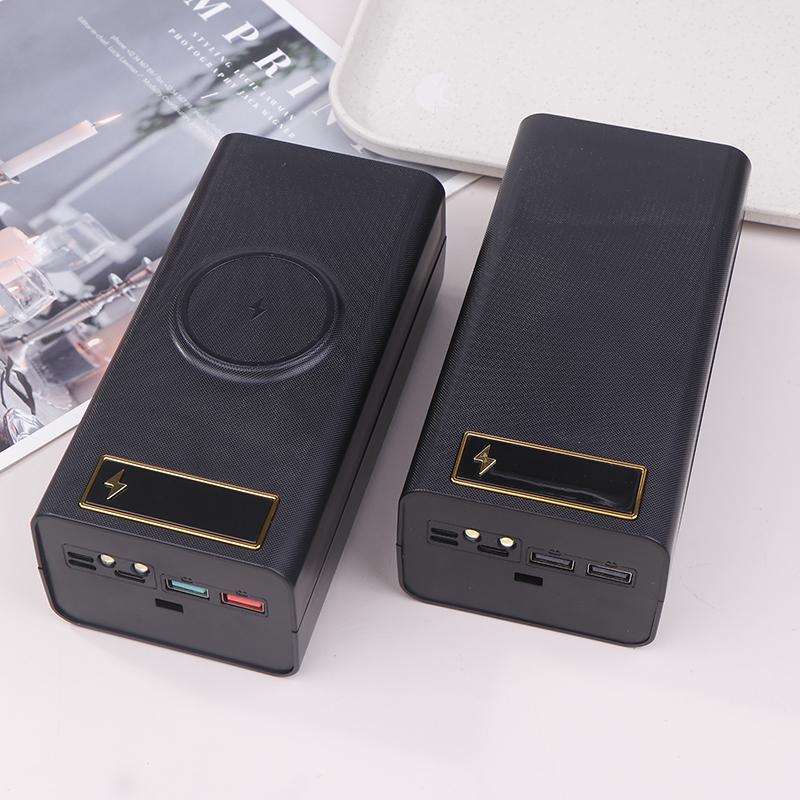 D21 21X18650 Battery Case Welding Free Power Bank Case Pd With Light 18650 Battery Charge Box Detachable Portable Diy Shell