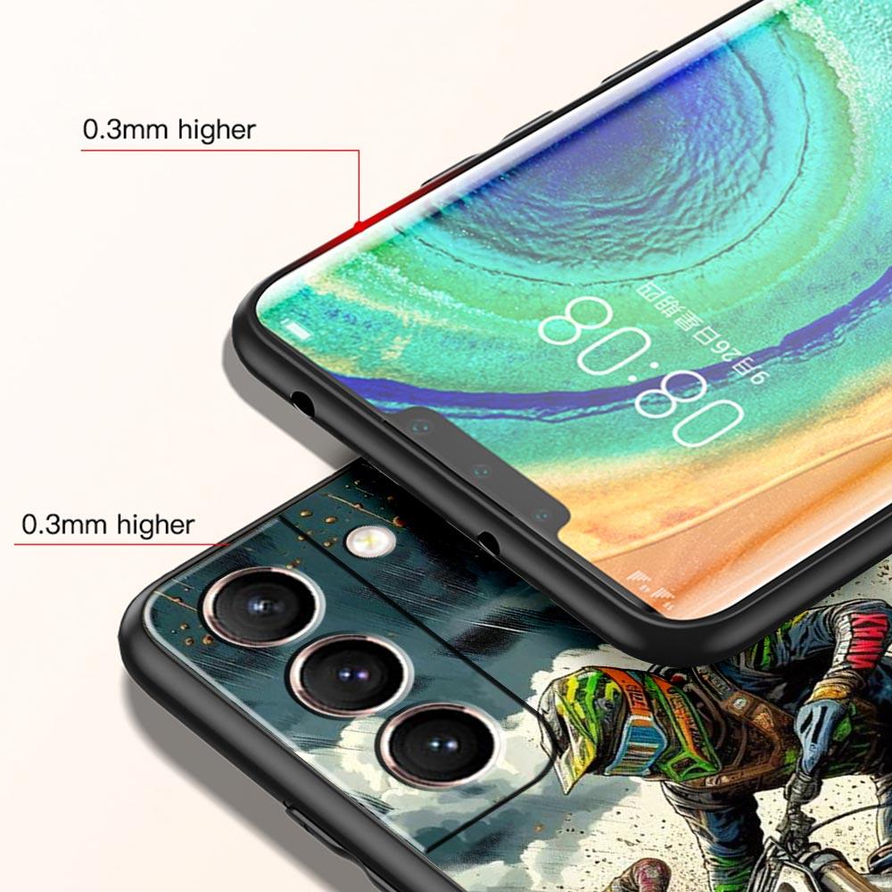 Motorcycle Phone Case for Samsung Galaxy S26 S25 S24 S23 S22 S20 S21 FE Ultra S25 Edge Plus 5G Soft TPU Cover Fundas Capas Bags