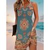 Robe d'été sans manches pour femme, Robe de Noël. ...