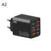 1Pcs 8 In 1 Fast Charging Phone Charger Power Adapter 240W Gan Usb C Charger Type C Eu/Us/Uk Plug Wall Charger For Phone