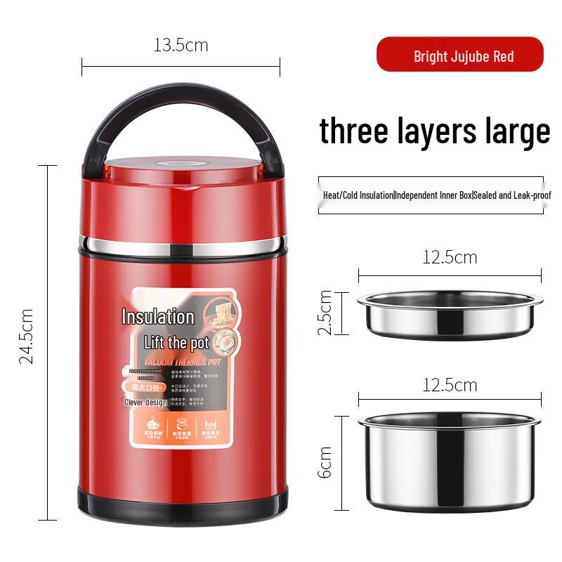 Portable 304 Stainless Steel Insulated Lunch Box