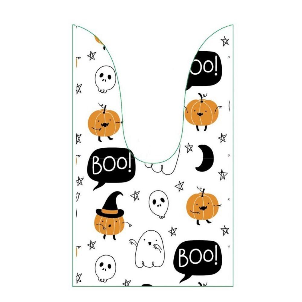 Cartoon Pattern Halloween Goodie Bags Colorful Snacks Bag Halloween Treat Bags  Party Supplies