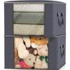 Non-woven Foldable Storage Bag Oversized Quilt Organizer Large Storage Boxes  For Organizing