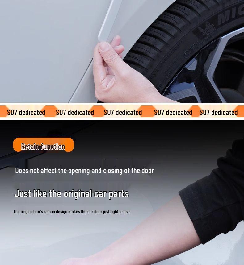 Xiaomi SU7 Car Door Anti-Collision & Scratch Protection Strip - Decorative Car Sticker Accessory