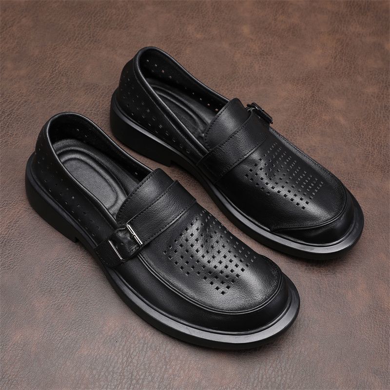 

Новая мужская обувь из коровьей кожи первого слоя, повседневная кожаная обувь, мужские туфли, натуральная кожа, обувь большого размера с широким носком 45