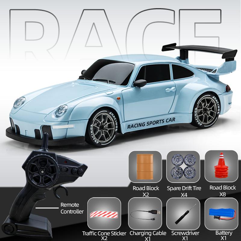 1/24 4WD RC Drift Car 2.4G Remote Control High Speed Racing Toy for Boys Christmas Gifts