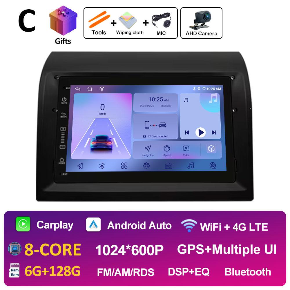 7 Inch Android Car Radio Video Multimedia Player For Fiat Ducato 2006 2007 2008 2009 - 2016 Wireless Carplay Bluetooth Head Unit