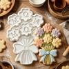 Ausstechformen Lebensmittelqualität Kunststoff Ungiftig Keksstempel Wiederverwendbar Flexibel Dekorationen Form für Heimküche Bäckerei