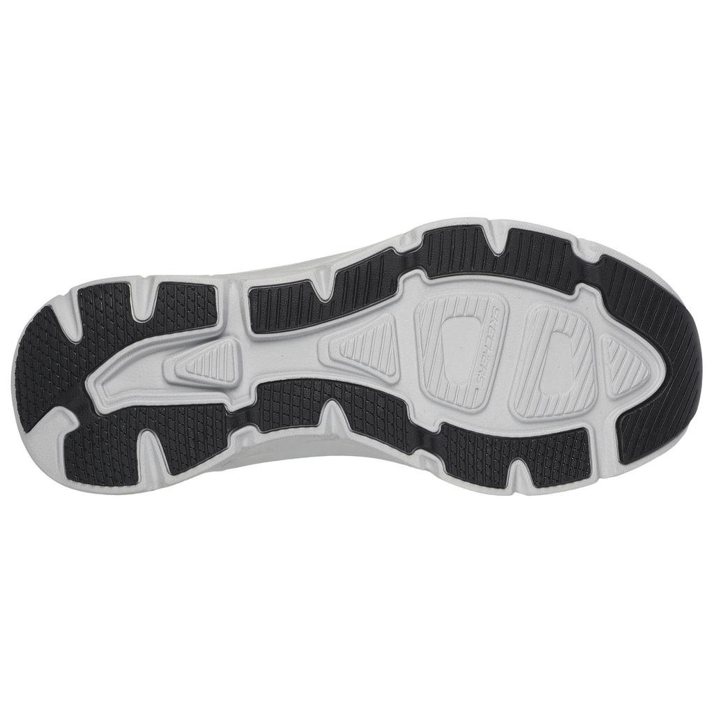 Skechers DLux Walker 2.0 Slip-Ins Comfortable Minimalist Fabric Synthetic Leather Cushioning Low-Top Running Shoes Men Sneakers Black Gray 232446-BKGY