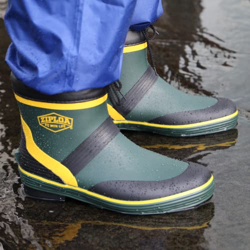 CO-COS nobuoka Ziploa HB-781 Lightweight Short Rain Boots with Cover, Black, Size S/M/L, 3L (27.5-28.0 cm), 3E