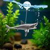 1 Pc Floating Shark Ornament - Adjustable Aquarium Shark Animal Decor | Aquarium Floating Shark Ornaments Thematic Ornaments Suitable for Aquarium