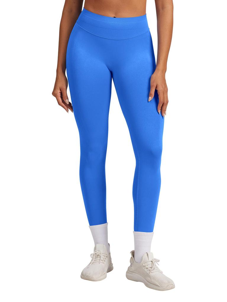 Seamless Matte Nylon Yoga & Running Pants with Hip-Enhancing Waist