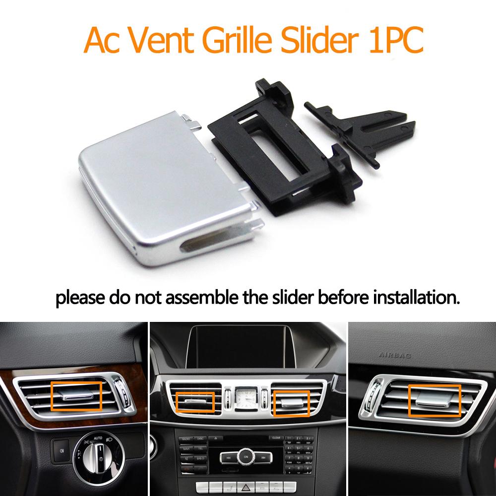 Dash Console A/C Air Vent Outlet Grille Repair Kit For Mercedes Benz E Class Sedan W212 E180 E200 E260 E300 E320 E400 2014 2015