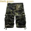 New Summer Men's Overalls Camouflage Middle Pants Men's Cargo Shorts 6 Color