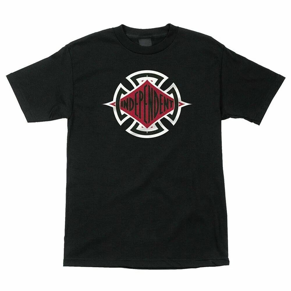 Independent Trucks DIAMOND CUT Skateboard T Shirt BLACK XXL