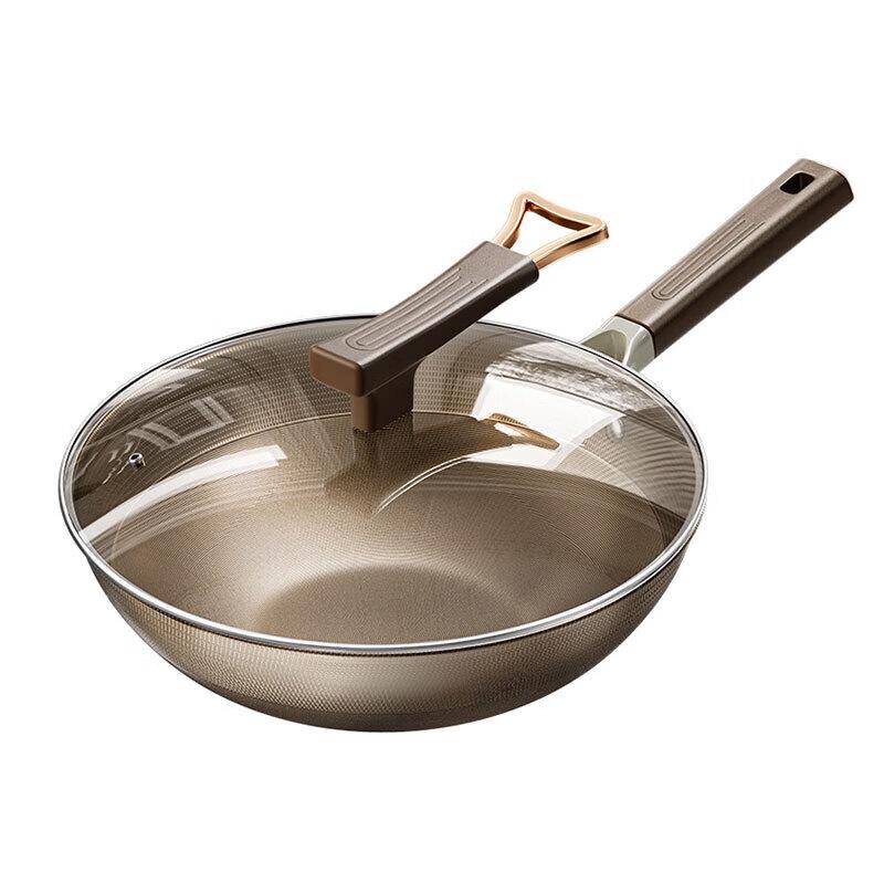 Shangheng Titanium Wok with Lid, 32cm