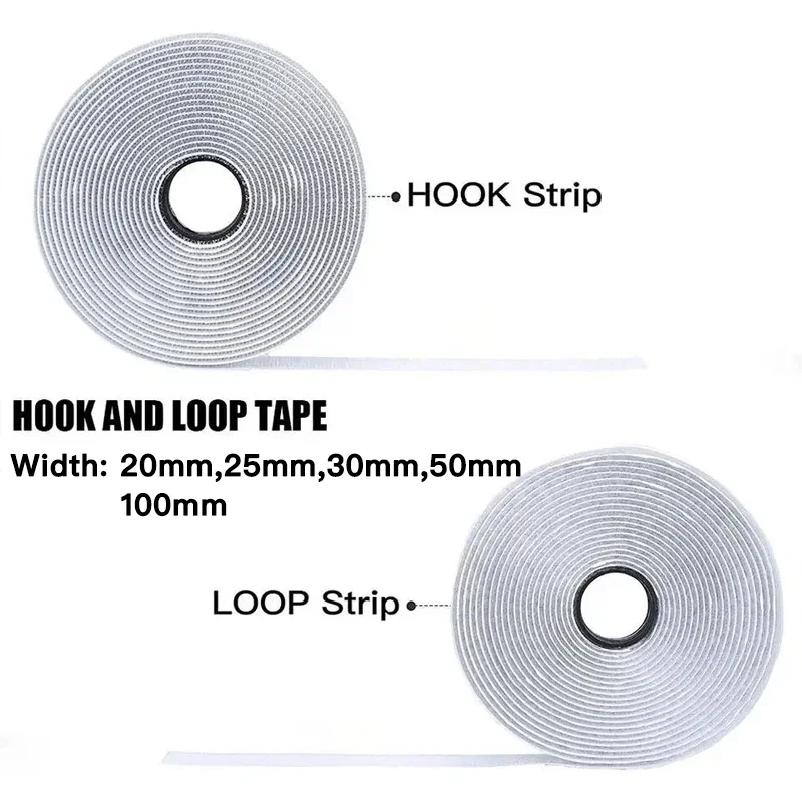 25M Velcros Self Adhesive Hook And Loop Tape Fastener House Diy Magic Tap Auto Adhesive Strong Glue Stickers Sticker Strap