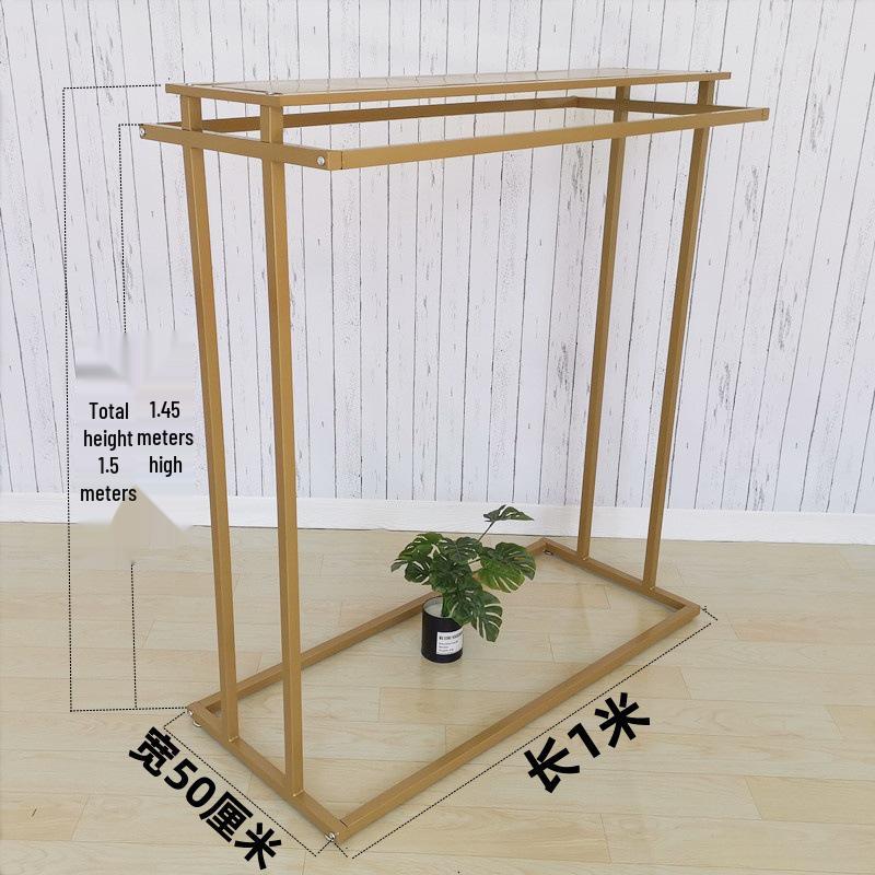 Island Clothing Display Rack for Men and Women - Double Row, Double Bar, Floor Standing