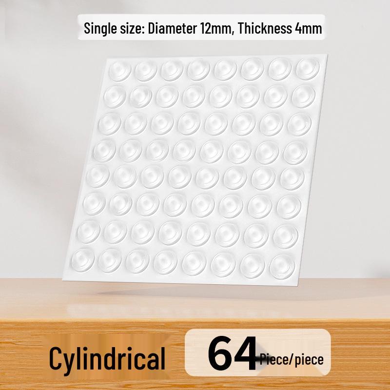 Self-Adhesive Silicone Anti-Collision Beads: Transparent Door Handle & Toilet Lid Shock Absorbers