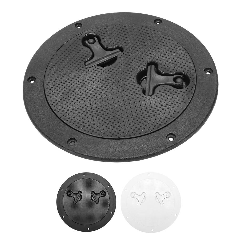 Bootsdeck Luke Zugangsabdeckung Bootsdeckabdeckung 9 Zoll Runde Bootsluke mit Abnehmbarer Abdeckung Inspektionsdeckel Luke für Schiffe Wohnmobile