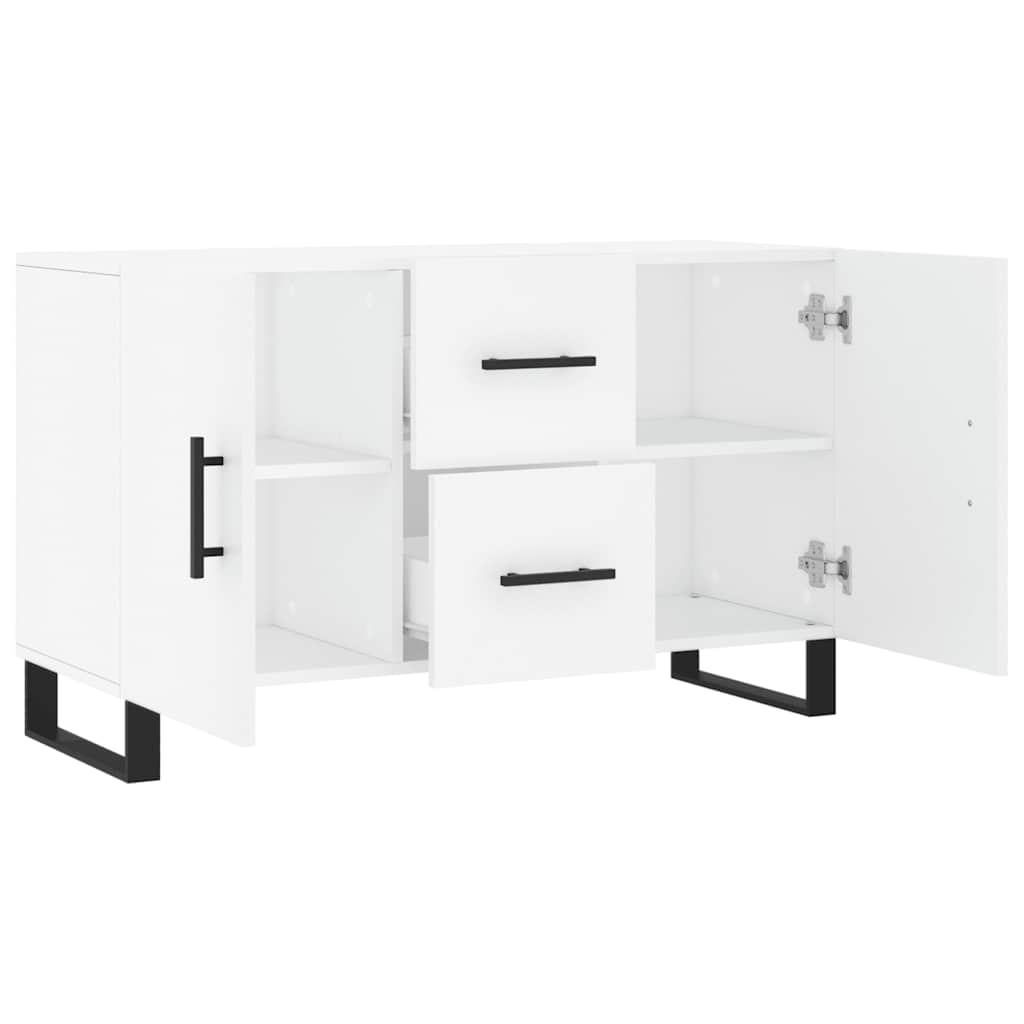vidaXL Sideboard White 100x36x60 Cm Wood Material